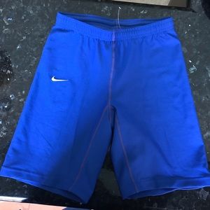 New Men’s Nike Royal Blue Compression Shorts